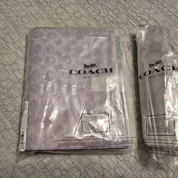 NWT Coach Notebook and Pencil Case PURPLE IRIS - Picture 4 of 4